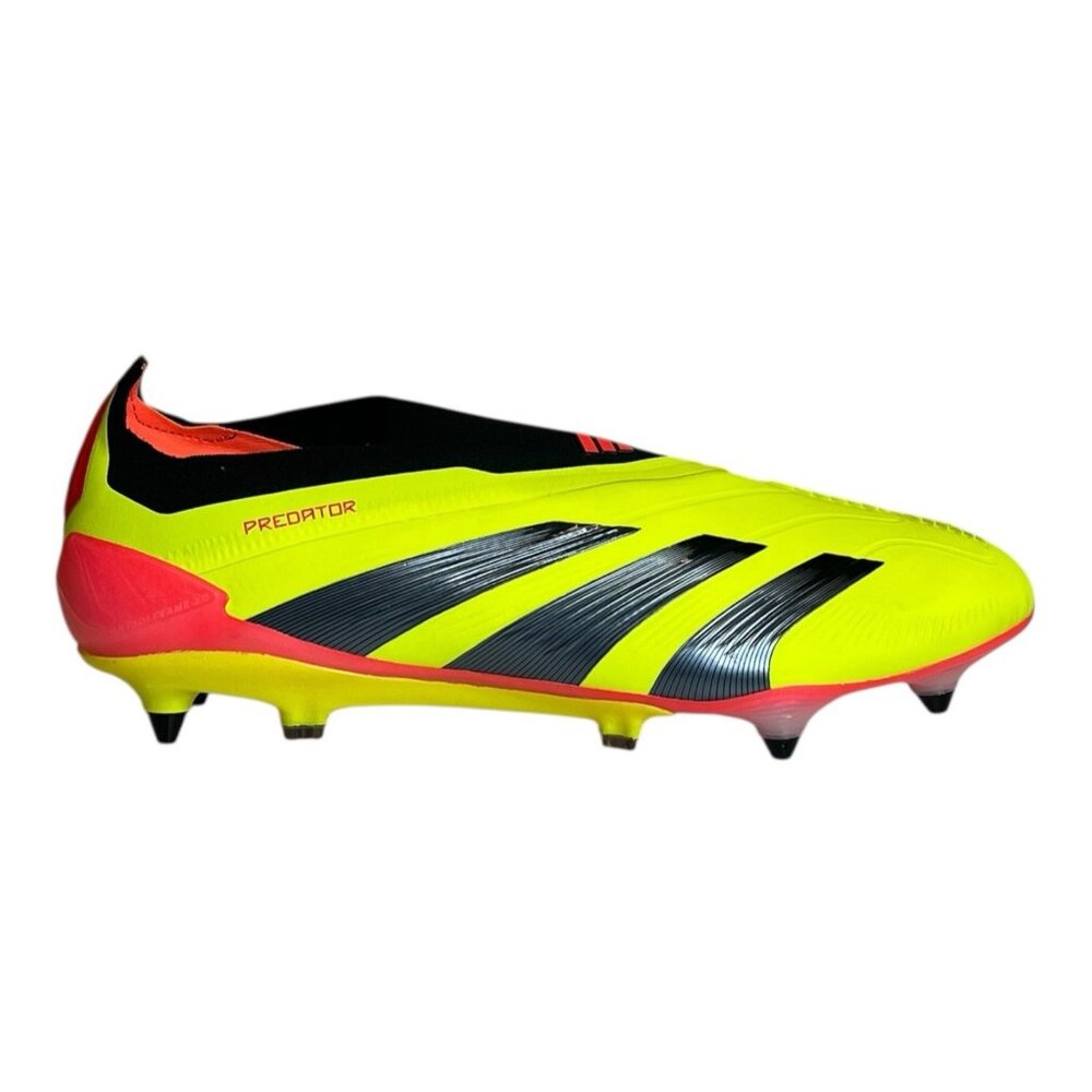 adidas Predator Elite Laceless SG IE0046 Soccer Cleats Citrus Energy Men Sz 13